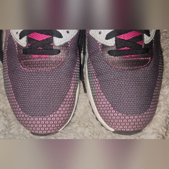 Nike Air Max 90 Jacquard White/Vivid Pink/ Sneakers Men's sz 9.5 Shoes 631750 - Picture 4 of 16